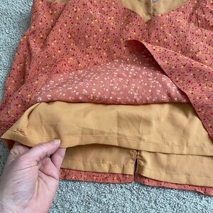 Floral Orange and Yellow Dress for Krosie